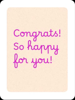 Congrats card